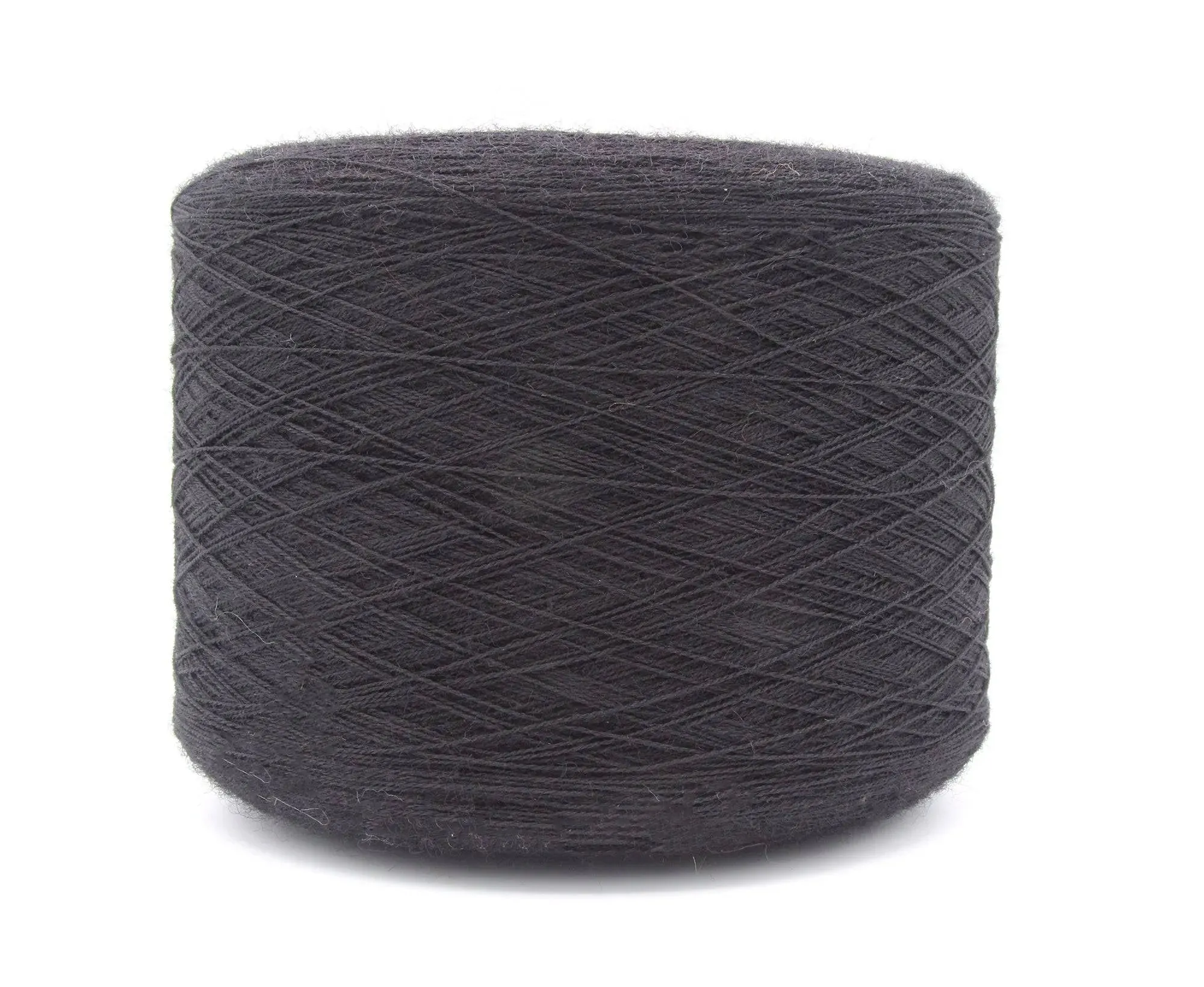 100% Wool Black Weaving Yarn Cone