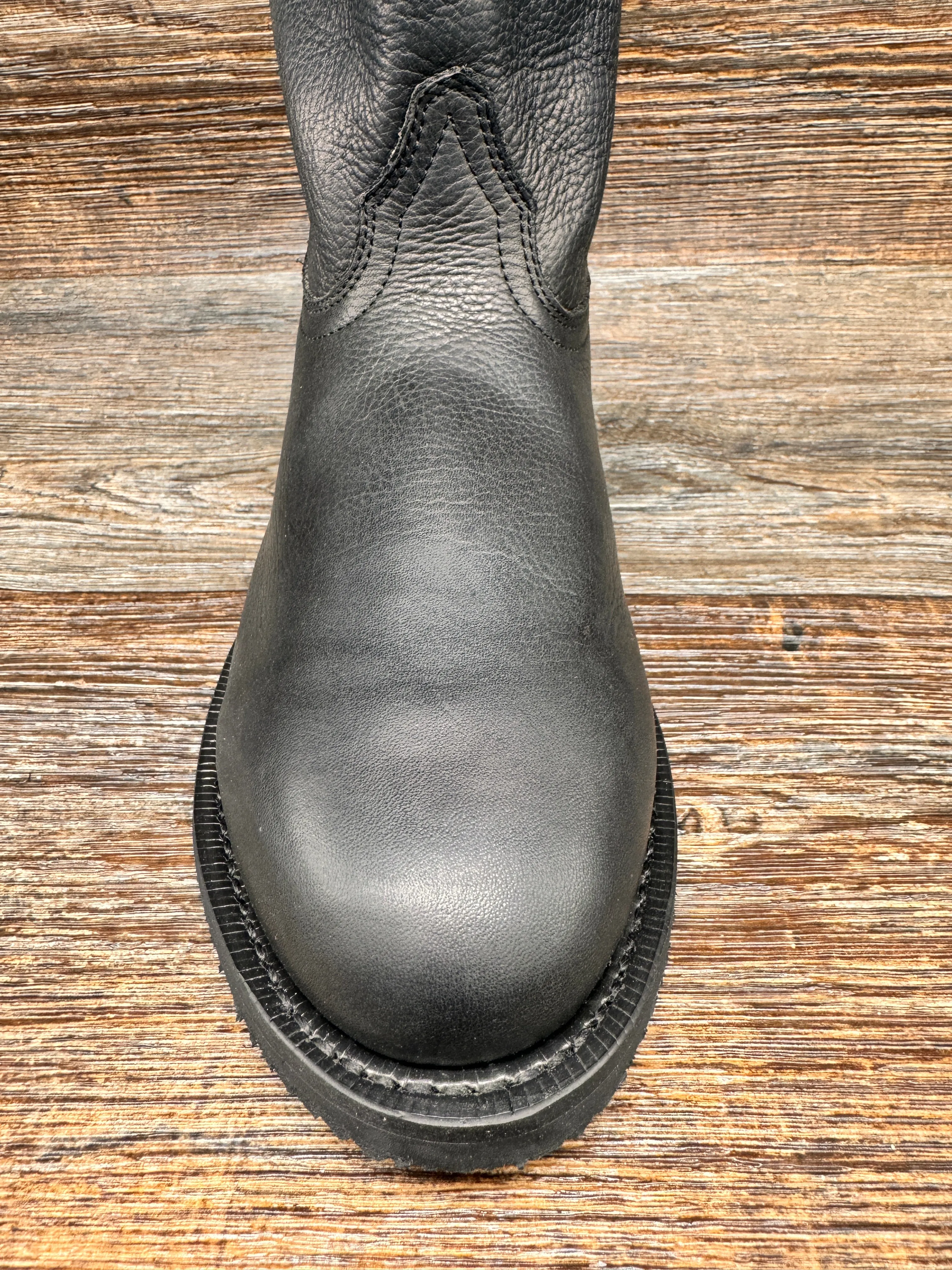 70003 Men's Vaughn Black Leather Roper by Laredo