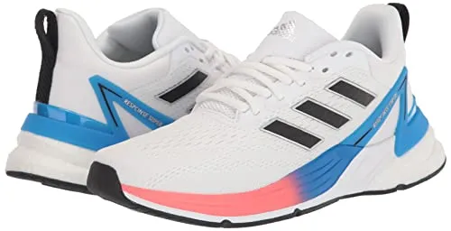 adidas Men's Response Super 2.0 Running Shoe, White/Core Black/Turbo, 11