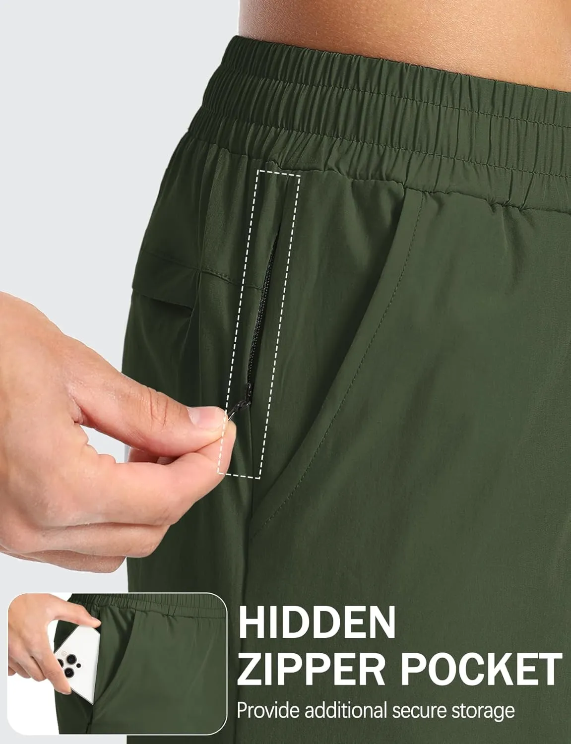 Aolesy Mens Athletic Shorts 7?? Quick Dry Gym Running Shorts with Zipper Pockets Lightweight Workout Shorts