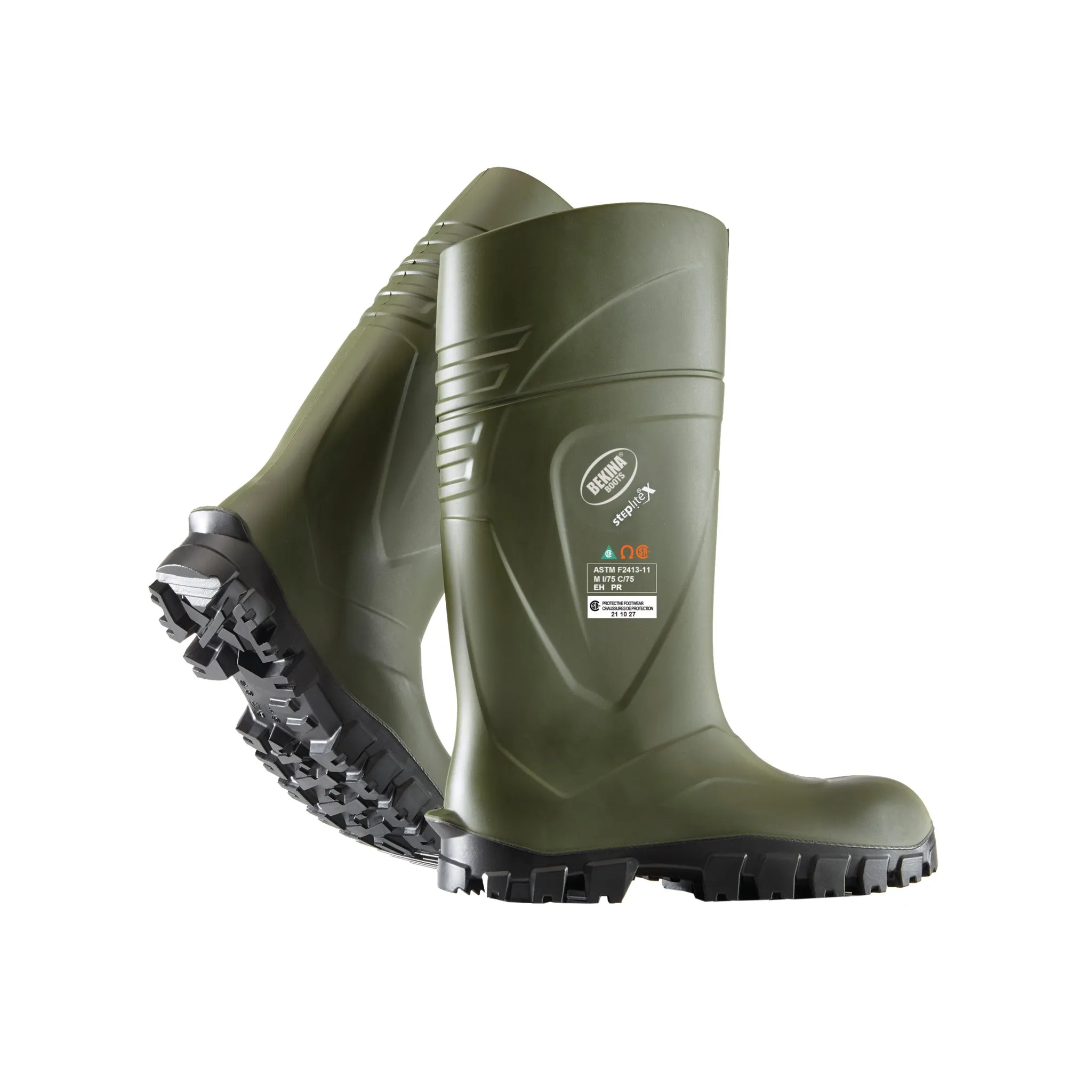 Bekina® StepliteX X290 Safety Boots | Waterproof PU, CSA Grade 1 Composite Toe, Slip Resistant, Anti-Clogging Sole, Flexibility to -30°C | Sizes 7-15