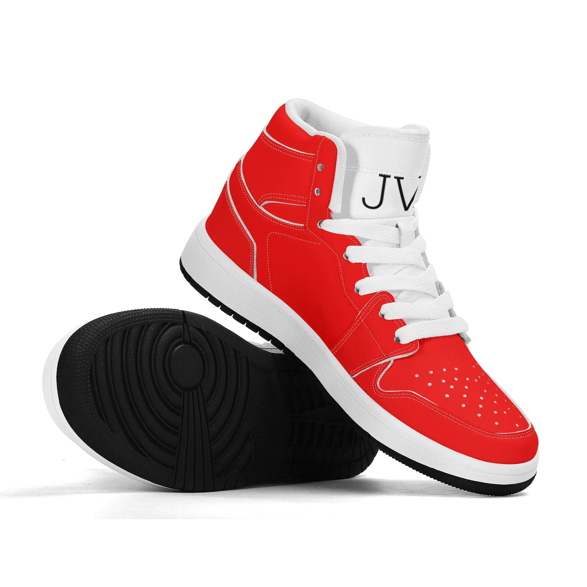 Children Premium High Top Leather Sneakers