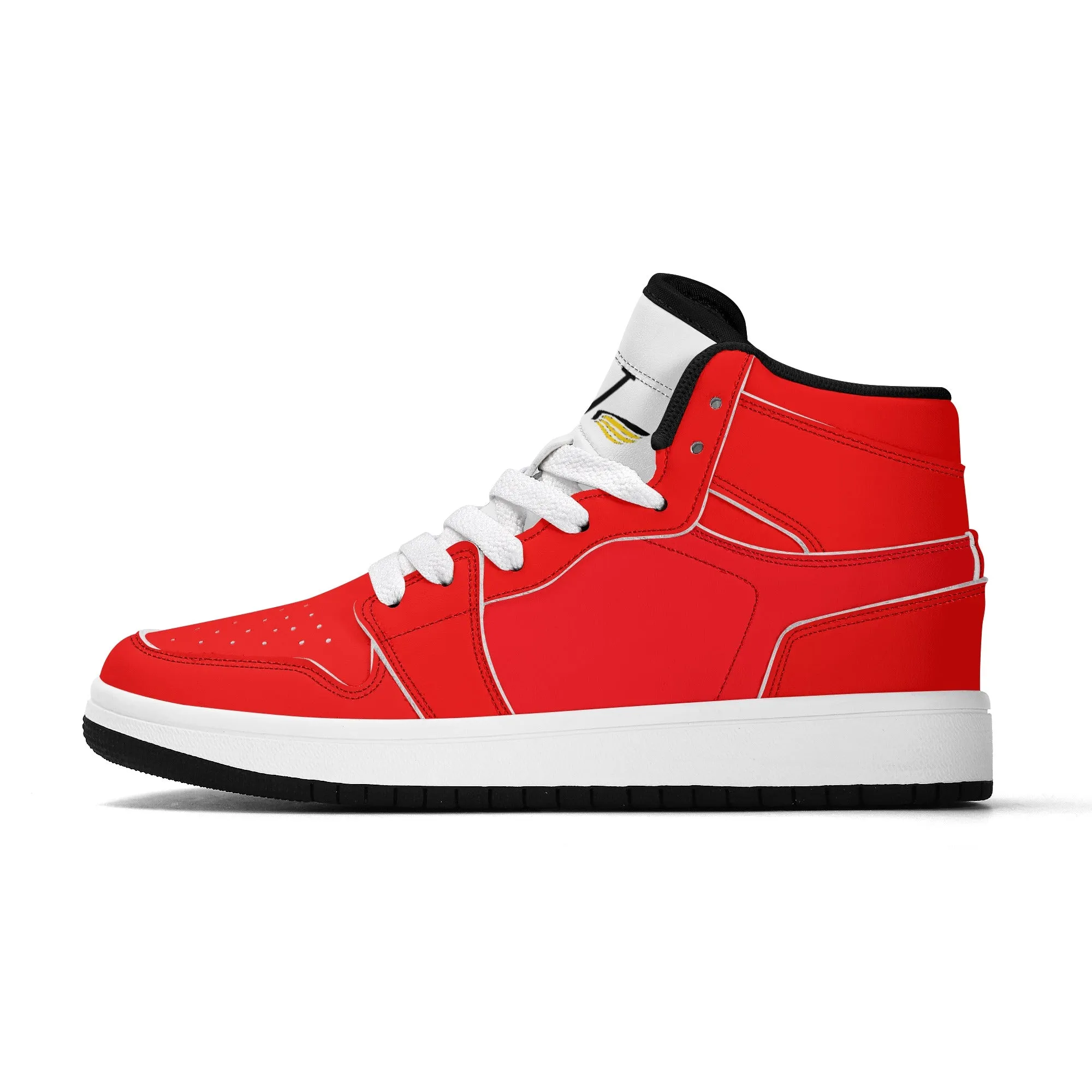 Children Premium High Top Leather Sneakers