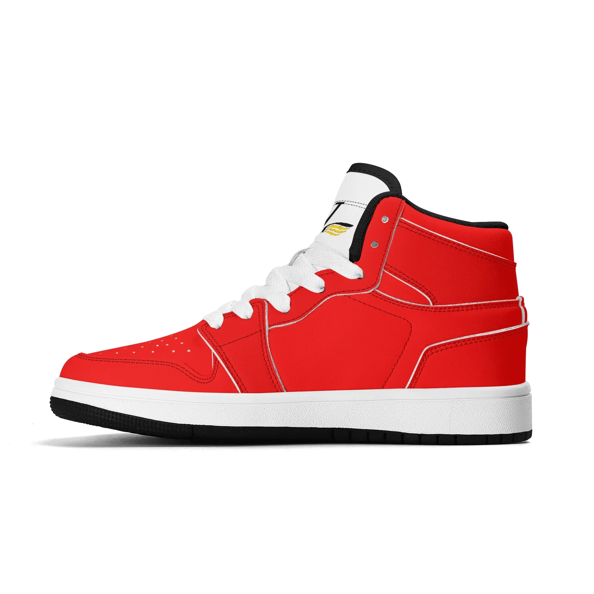 Children Premium High Top Leather Sneakers