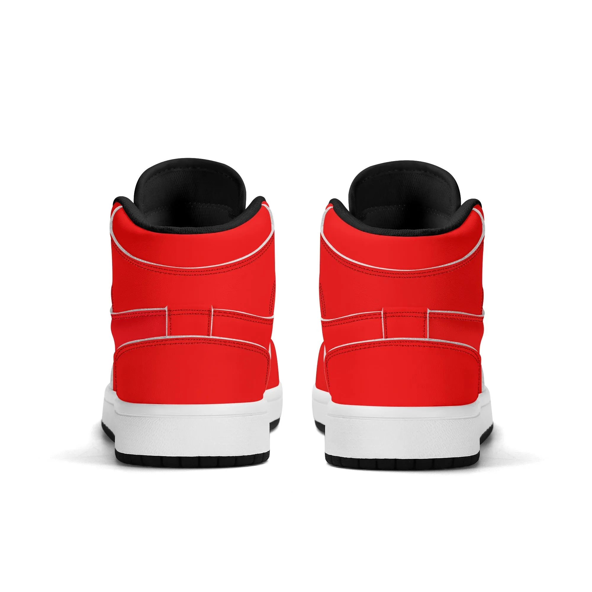 Children Premium High Top Leather Sneakers