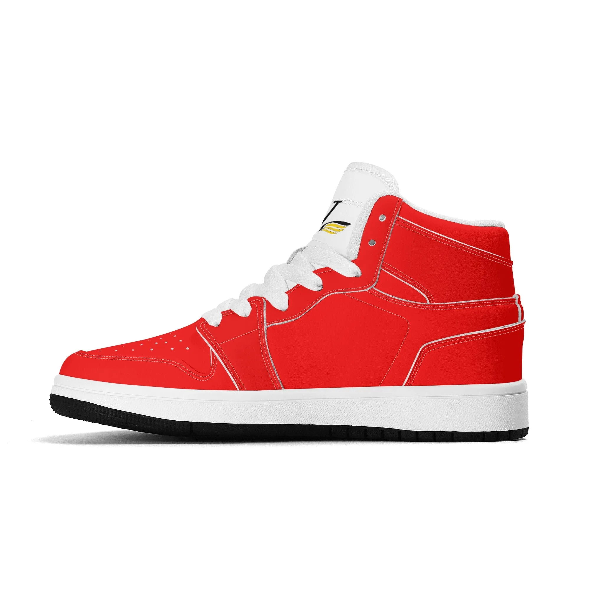 Children Premium High Top Leather Sneakers