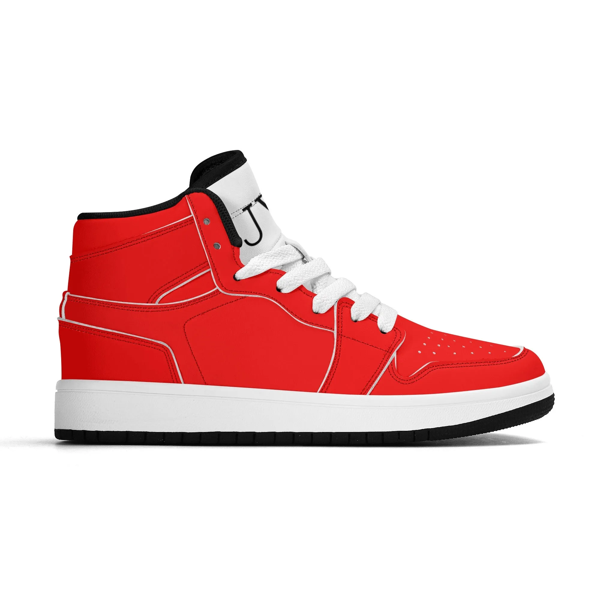 Children Premium High Top Leather Sneakers