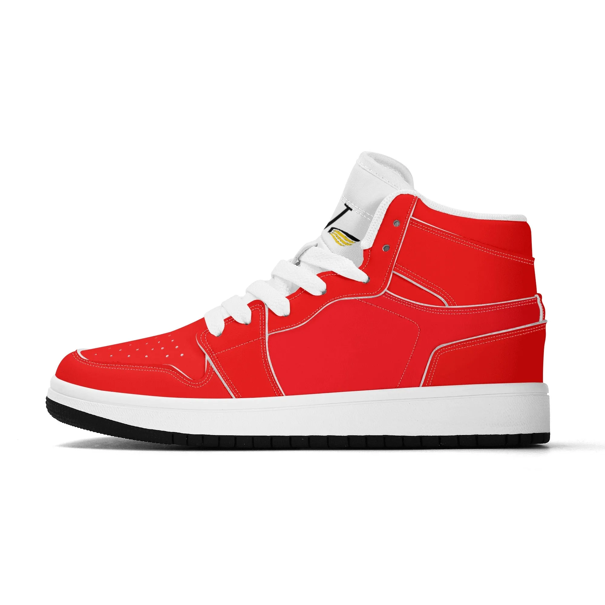 Children Premium High Top Leather Sneakers
