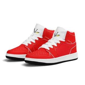 Children Premium High Top Leather Sneakers