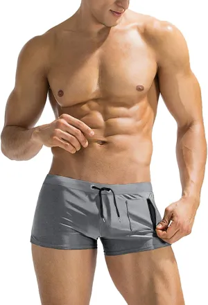 COOFANDY Mens Swim Trunks Swimwear Bathing Suit Swim Brief Square Leg Board Short S-3XL