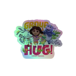 Dora Group Hug! Holographic Sticker