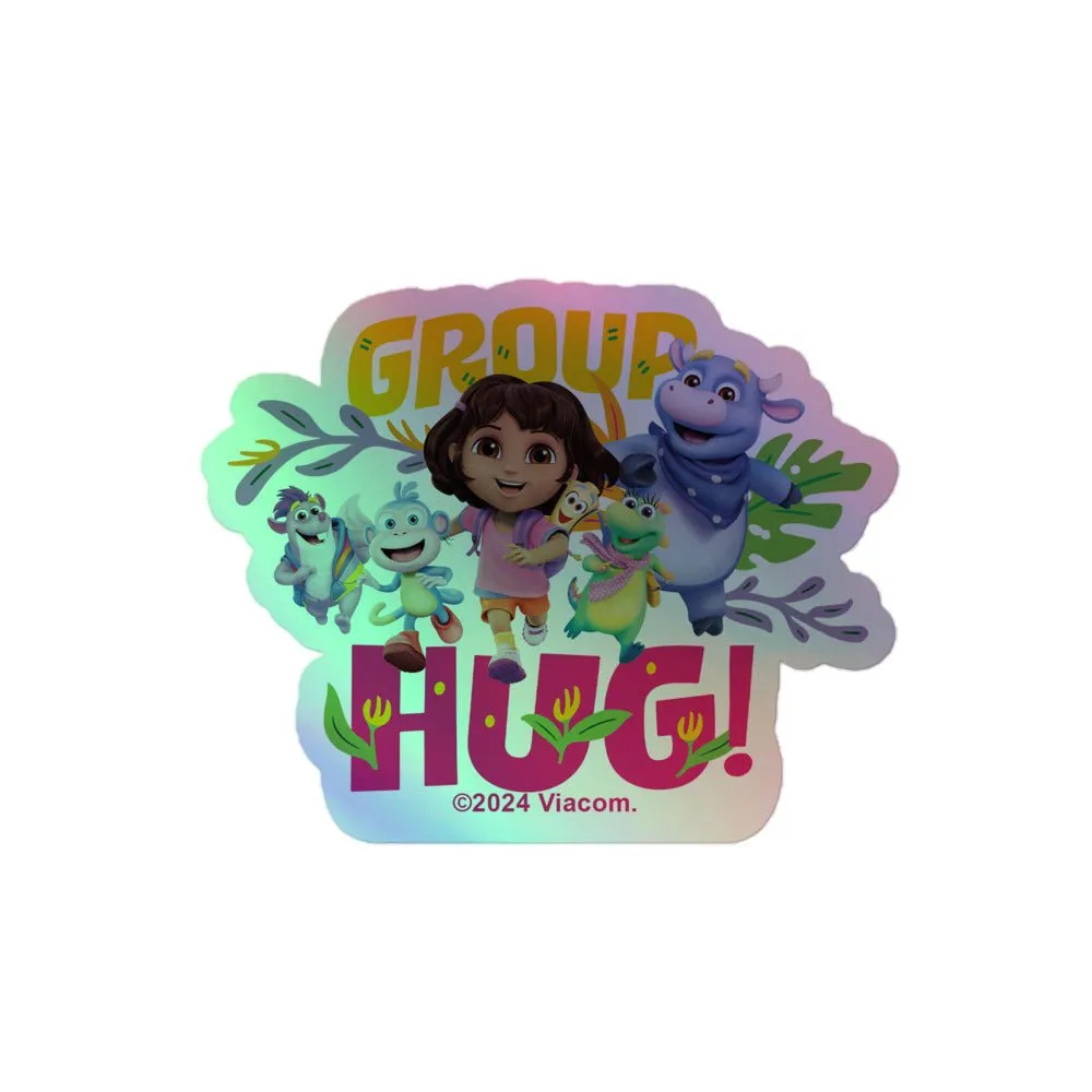Dora Group Hug! Holographic Sticker