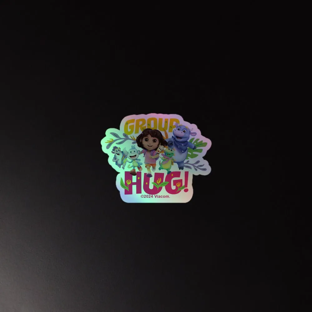 Dora Group Hug! Holographic Sticker