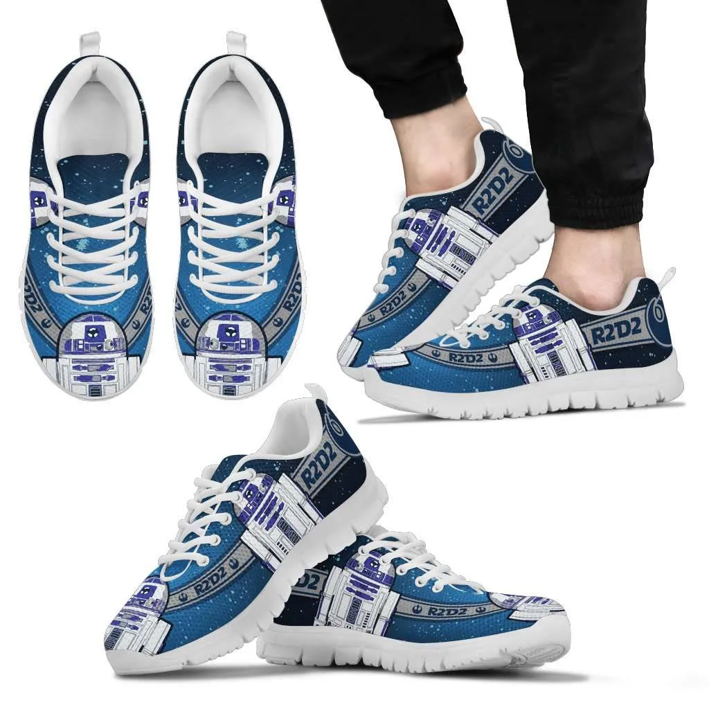 Fan Art R2-D2 Running Shoes - Blue / Grey