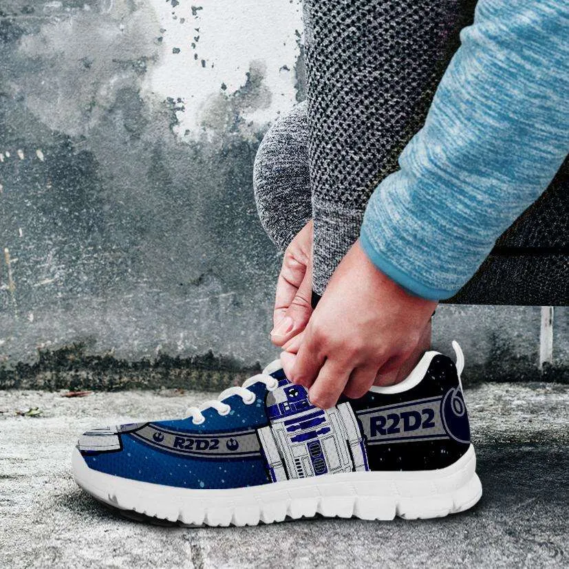 Fan Art R2-D2 Running Shoes - Blue / Grey