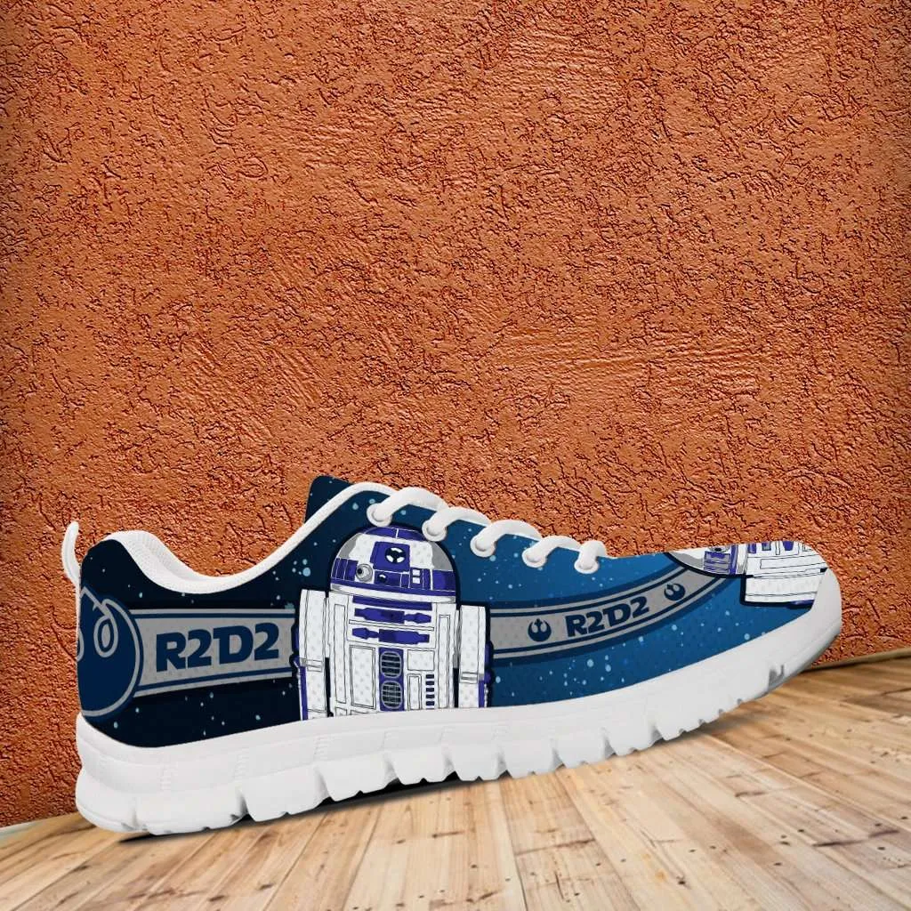 Fan Art R2-D2 Running Shoes - Blue / Grey