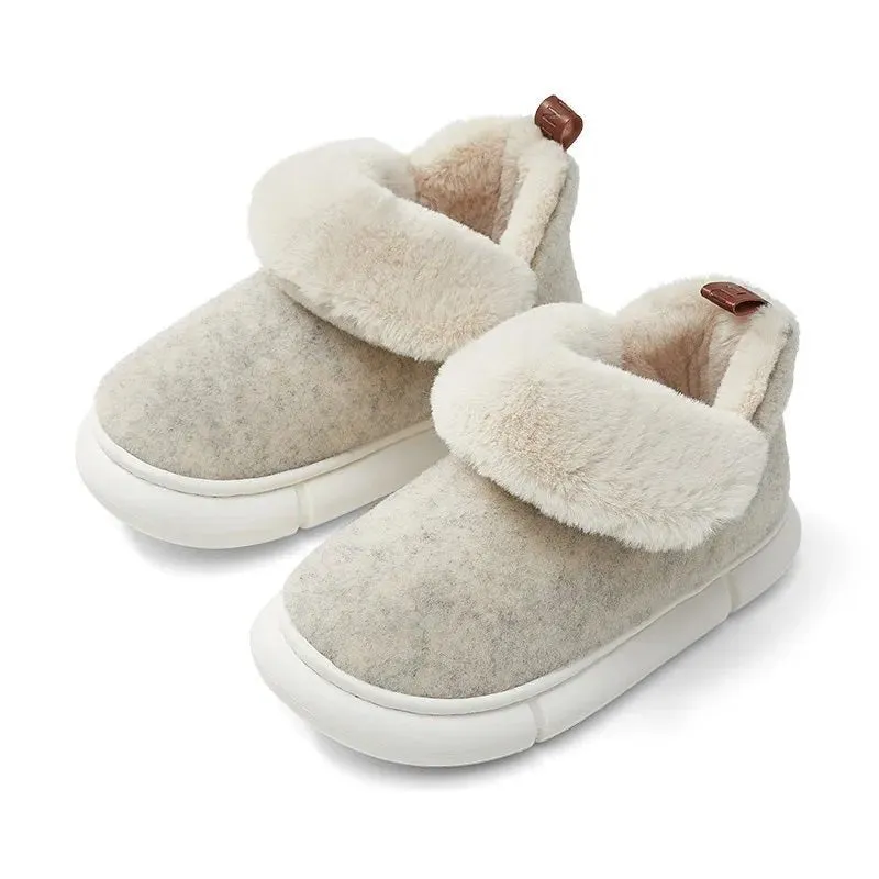 Faux Fur Lined Indoor Slippers