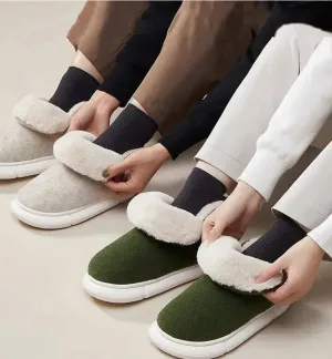 Faux Fur Lined Indoor Slippers