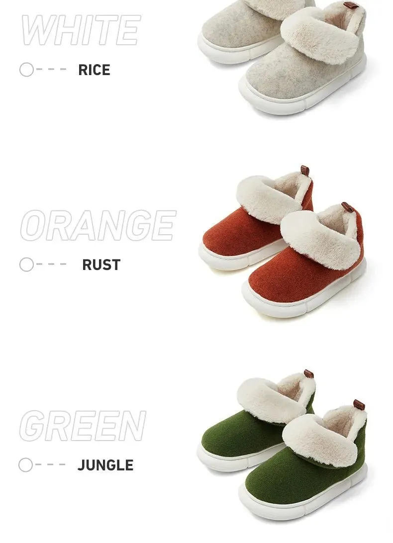 Faux Fur Lined Indoor Slippers