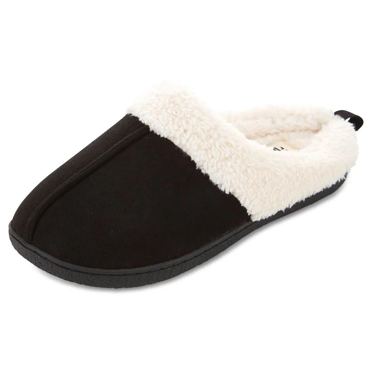 Floopi Womens Olivia Faux Suede Clog Slippers