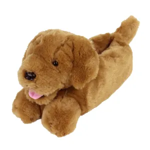 Fluffy Slippers JulesRoche Plush Comfort Golden Retriever Design