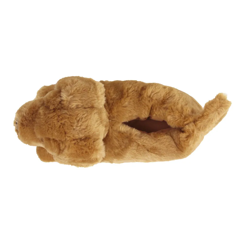 Fluffy Slippers JulesRoche Plush Comfort Golden Retriever Design