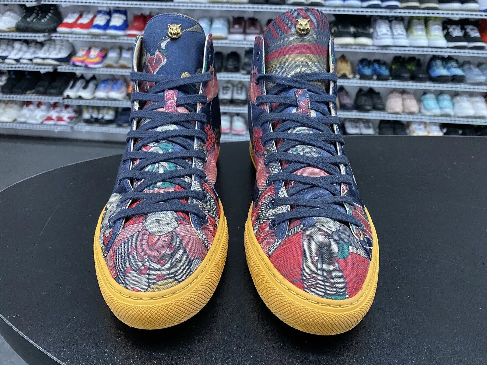 Gucci x Disney Donald Duck Jacquard Sneakers Men's Size 7 UK Size 7.5 US