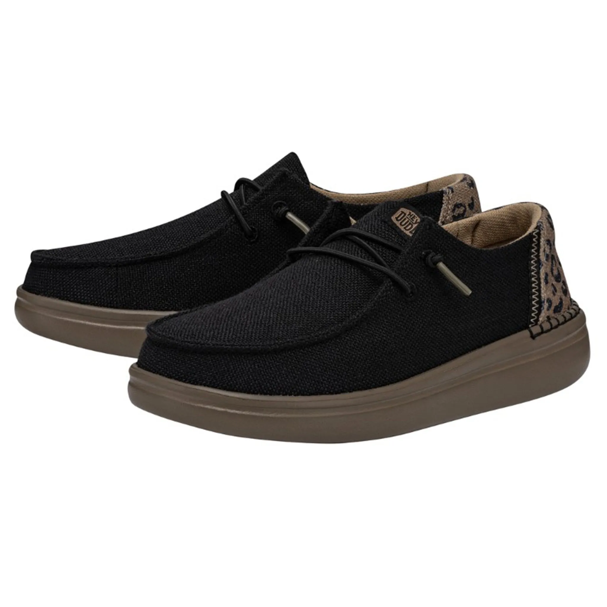 Hey Dude  Wendy Rise Leo Black Shoes