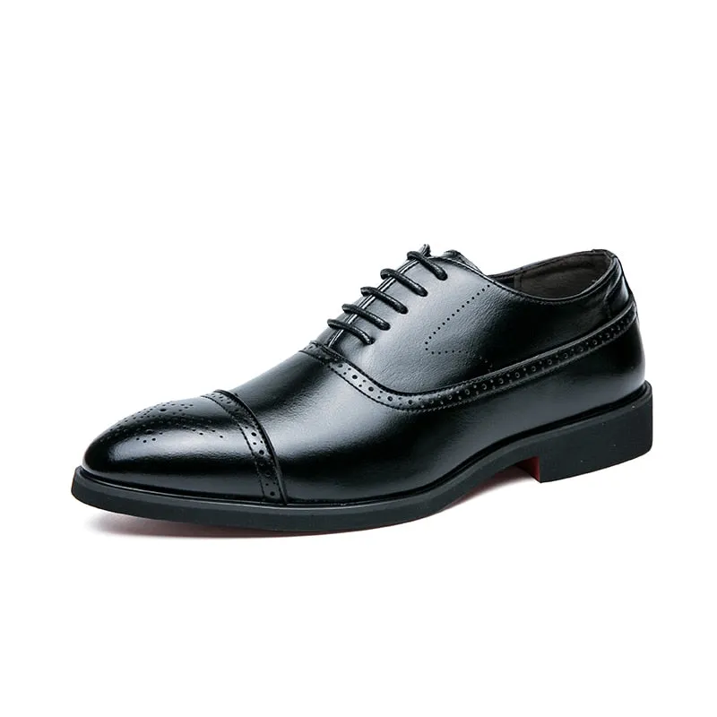 il Rosso -  Red bottom sole Leather Oxford dress shoes for men