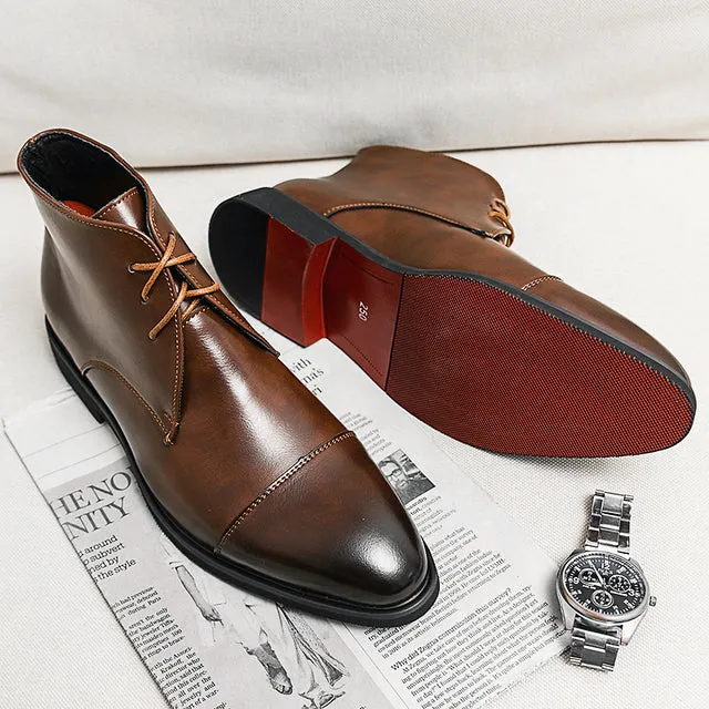 il Rosso -  Red bottom sole Leather Oxford dress shoes for men