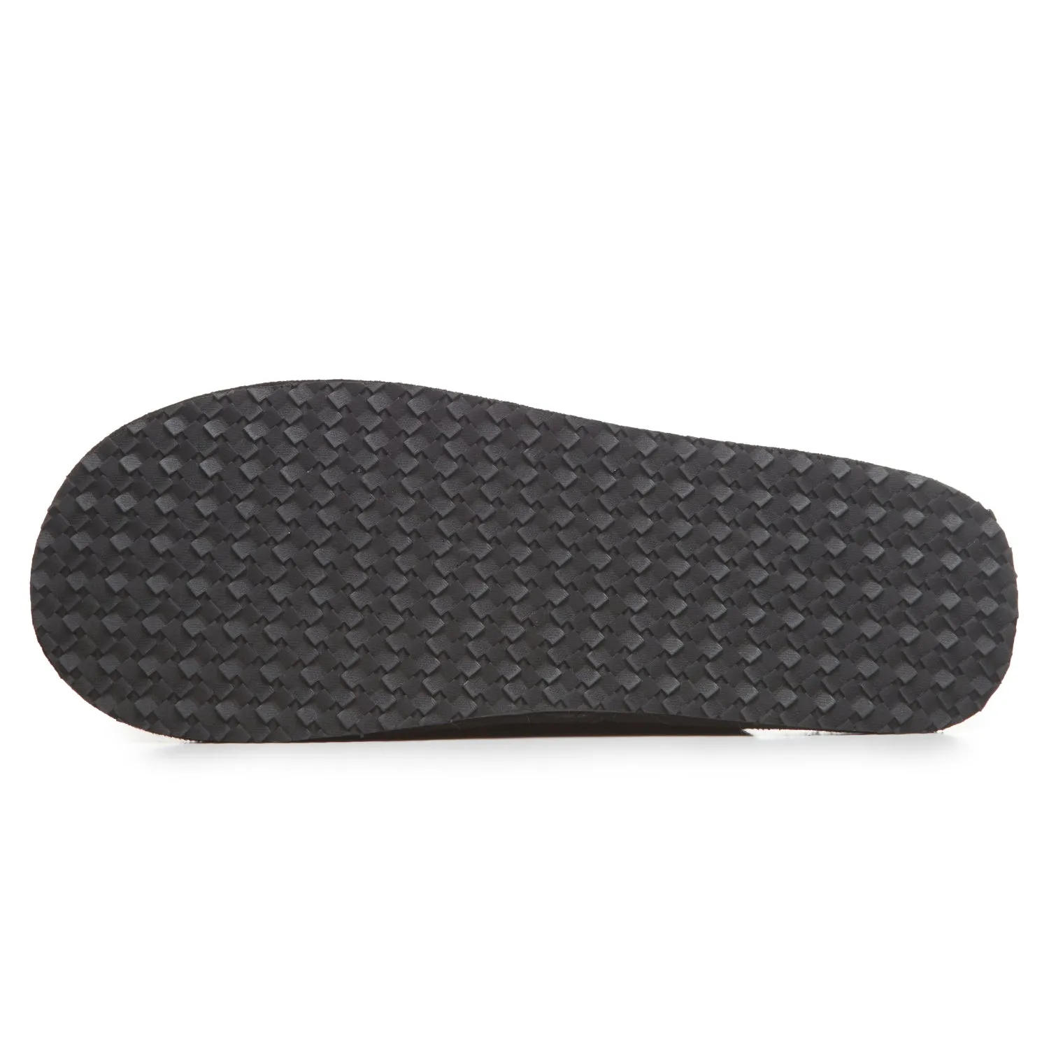 Lucky Brand Micro-Suede Scuff Indoor Slippers for Men with Plush Lining, Black, L