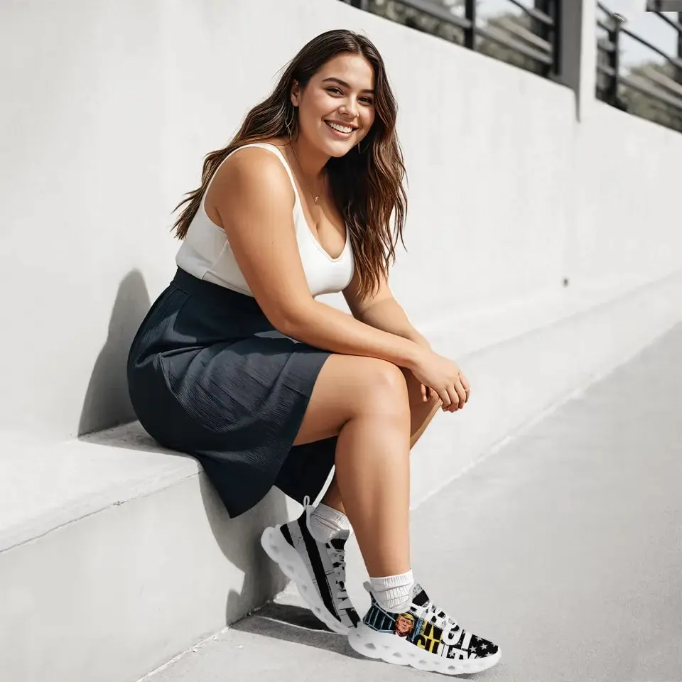 Luxury Gifts,Personalized T Design Sneakers, Custom Patriotic Shoes, Comfortable Running Shoes
