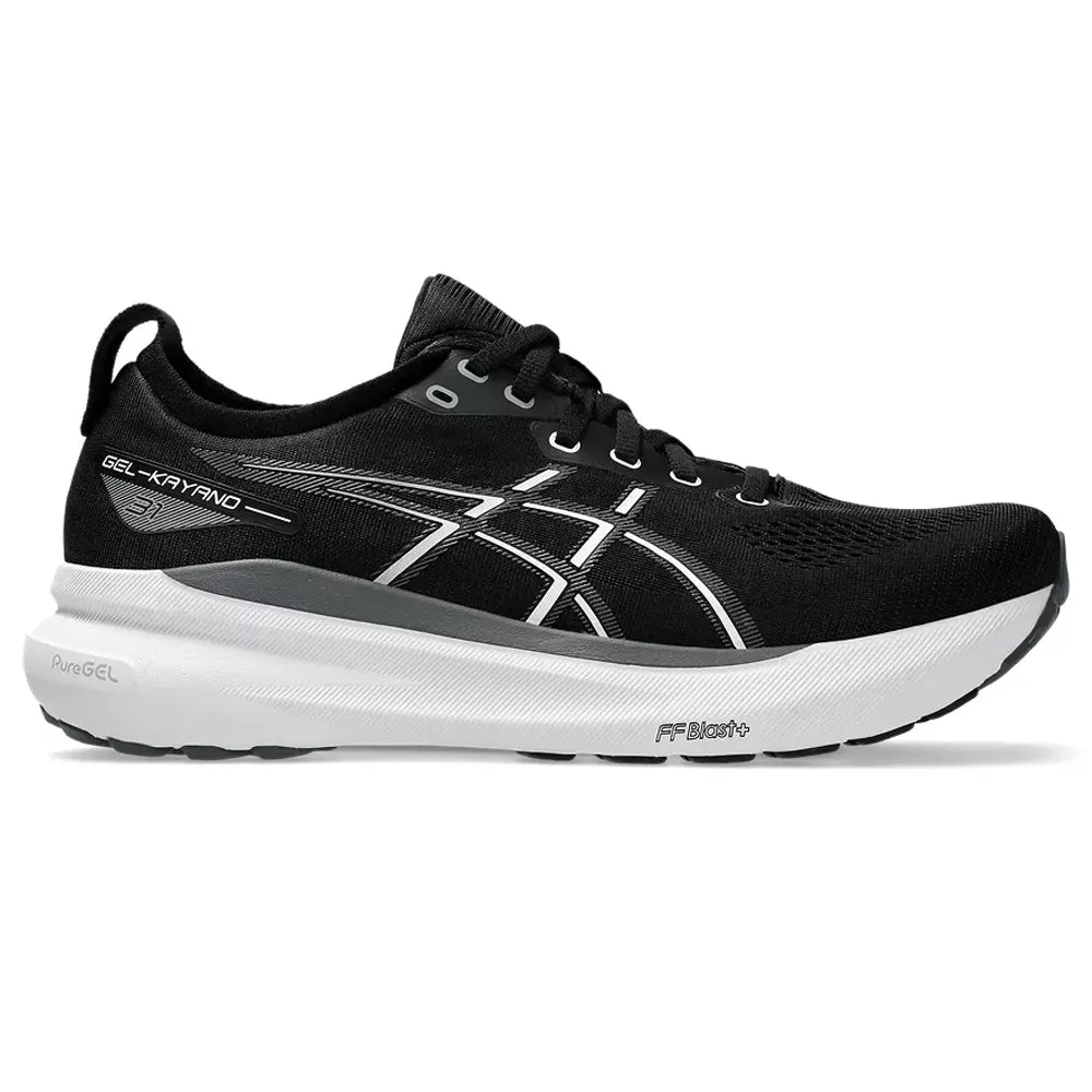 Men's Asics Gel-Kayano 31, Black/White, 9 4E Extra Wide