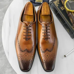 Men's leather brogues shoes