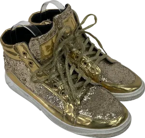 Metallic Glitter High Top Trainers UK 9 EU 42 👠
