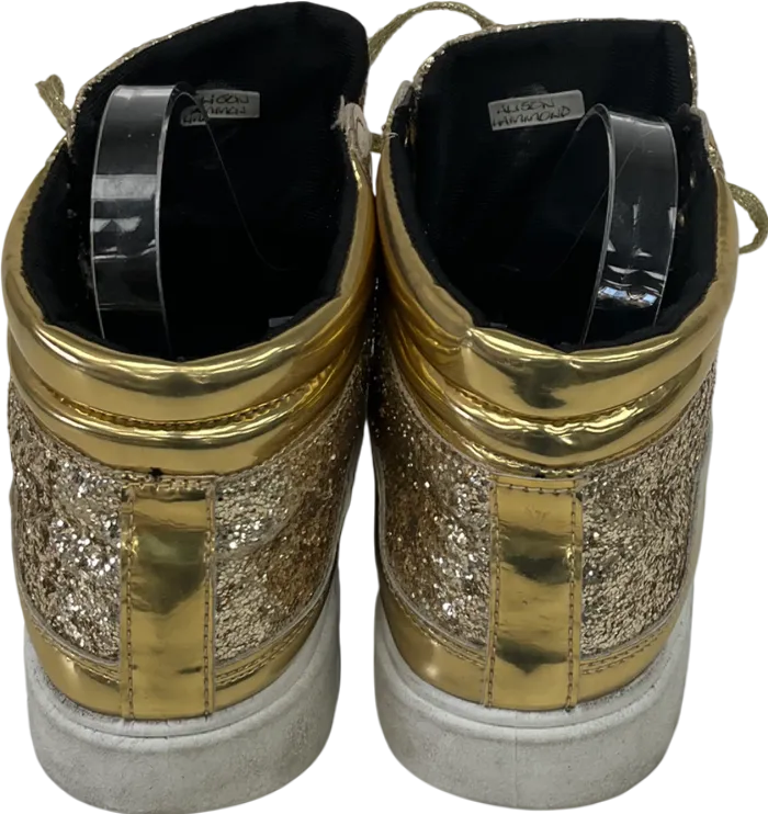 Metallic Glitter High Top Trainers UK 9 EU 42 👠