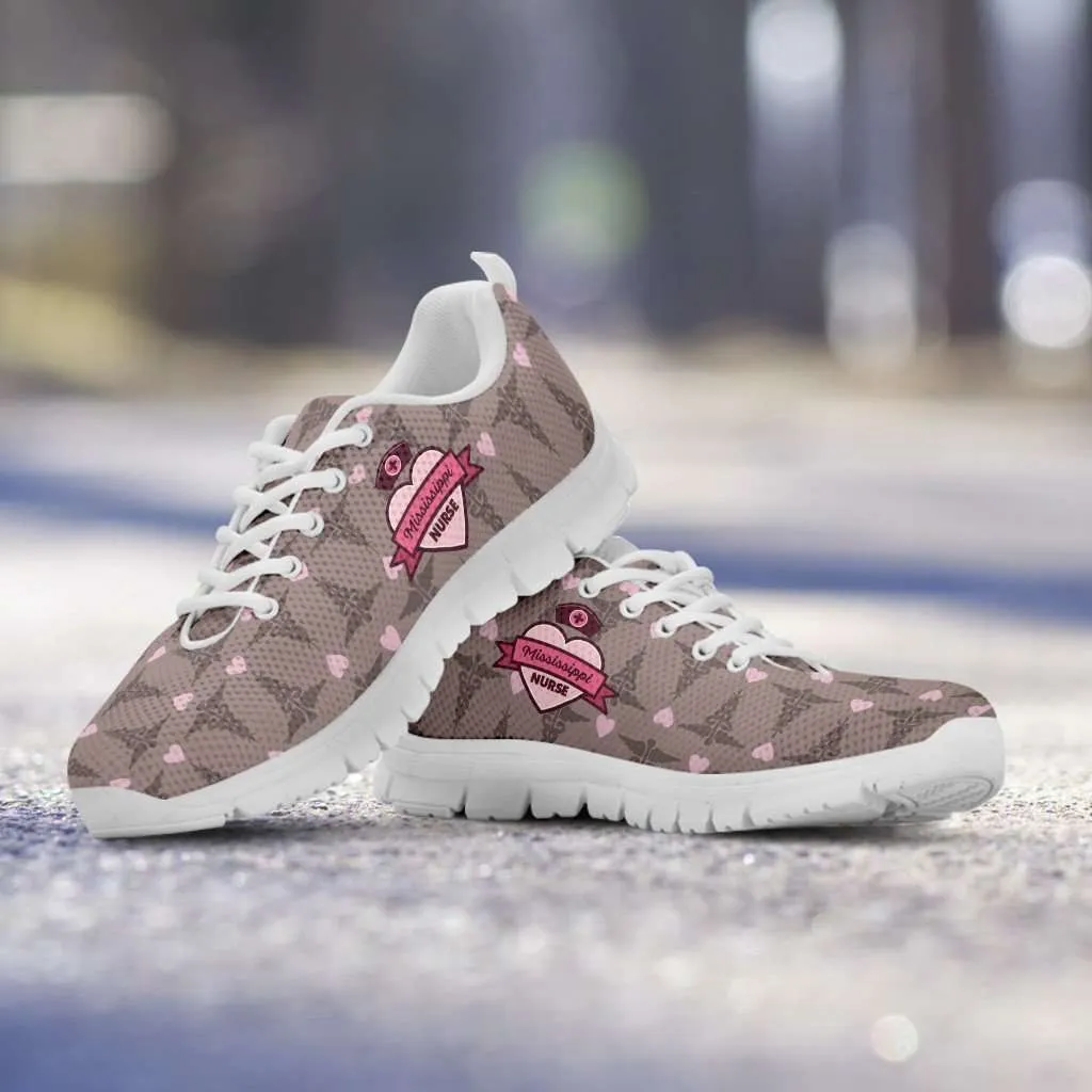 Mississippi Nurse Running Shoes Brown