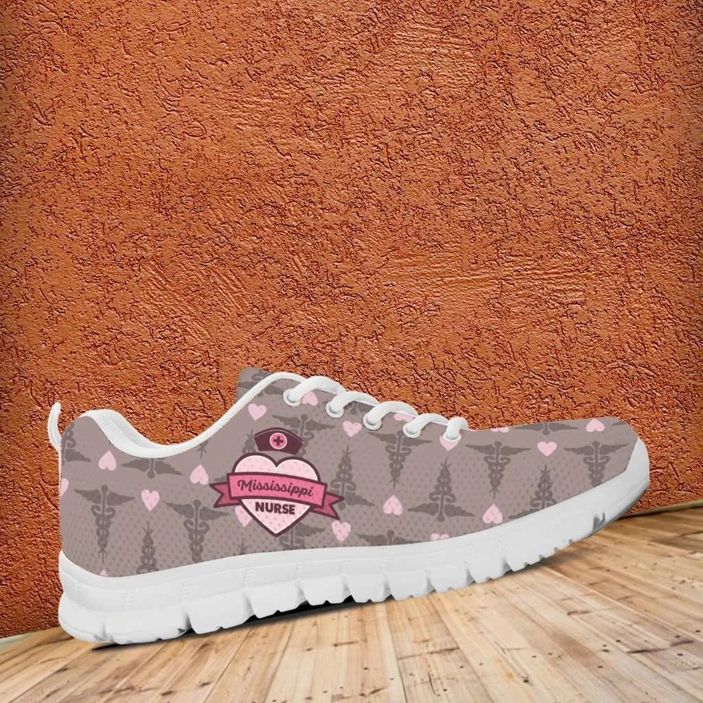 Mississippi Nurse Running Shoes Brown