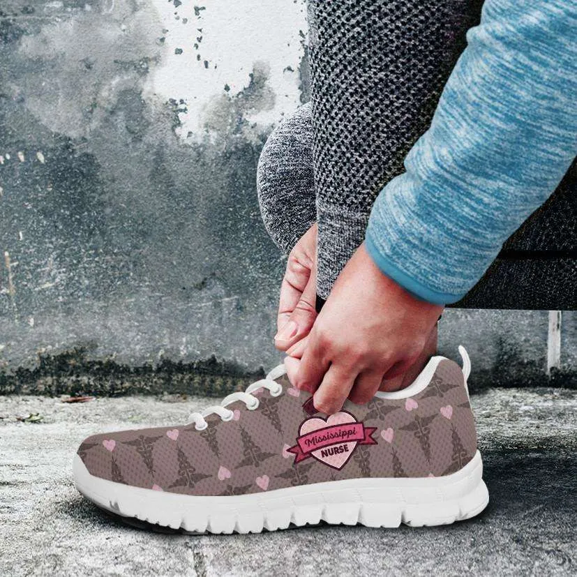 Mississippi Nurse Running Shoes Brown