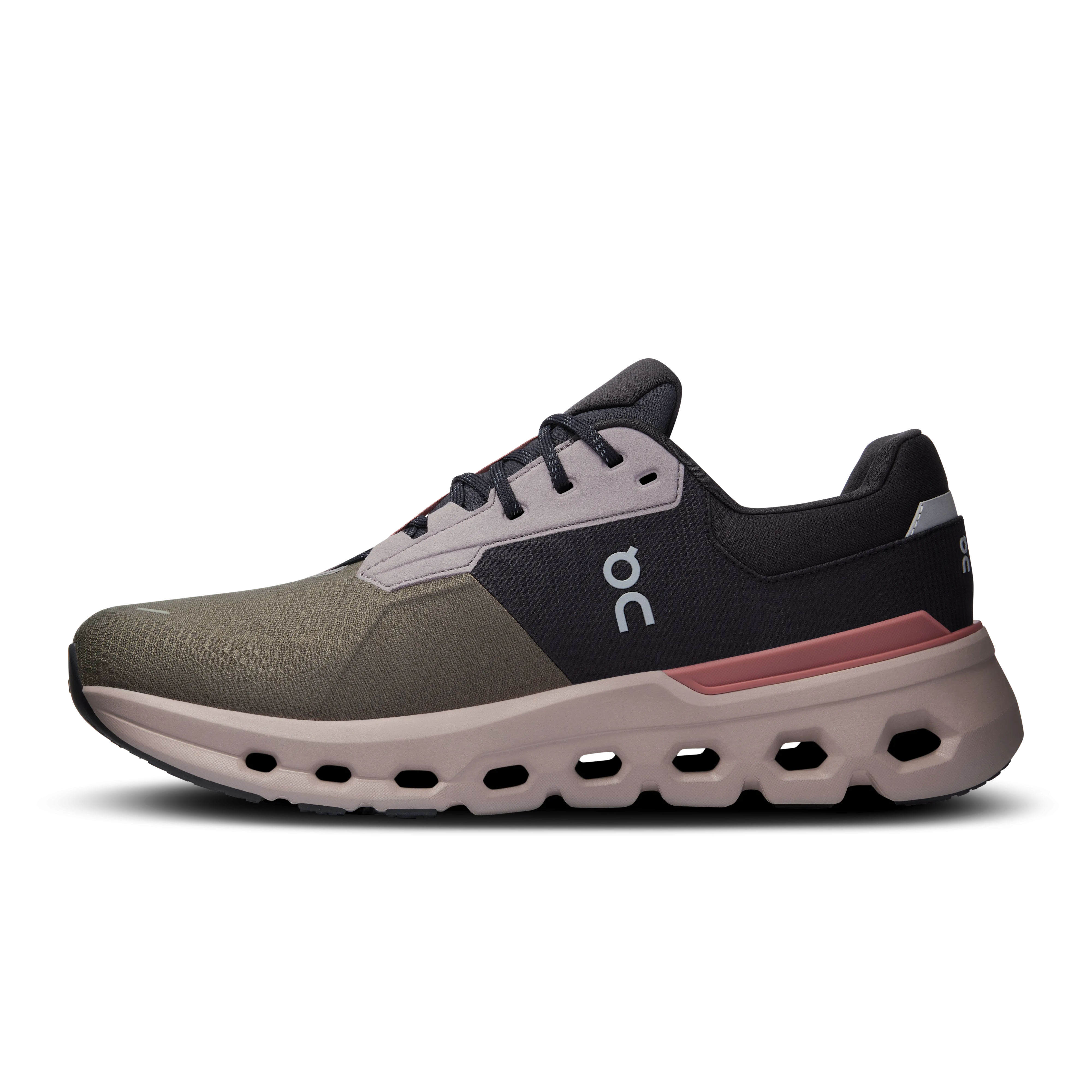 On Running Men's Cloudrunner 2 Waterproof Shoes - Olive / Mahogany