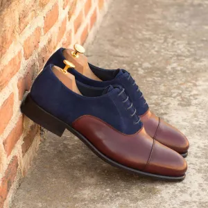 Oxford-Suede, Painted Calf, Blue, Burgundy