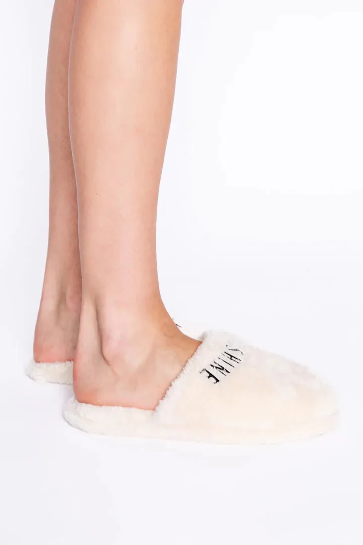 Plush Good Morning Slippers