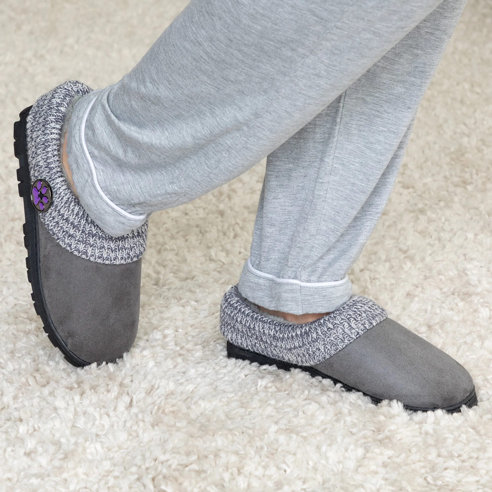Purple Paw Comfy Clog Slippers