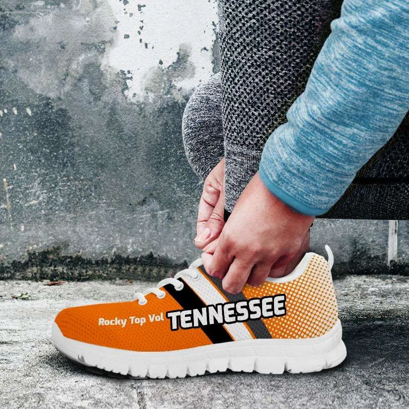 Rocky Top Vol Tennessee Volunteers Fans Mesh Fabric Running Shoes