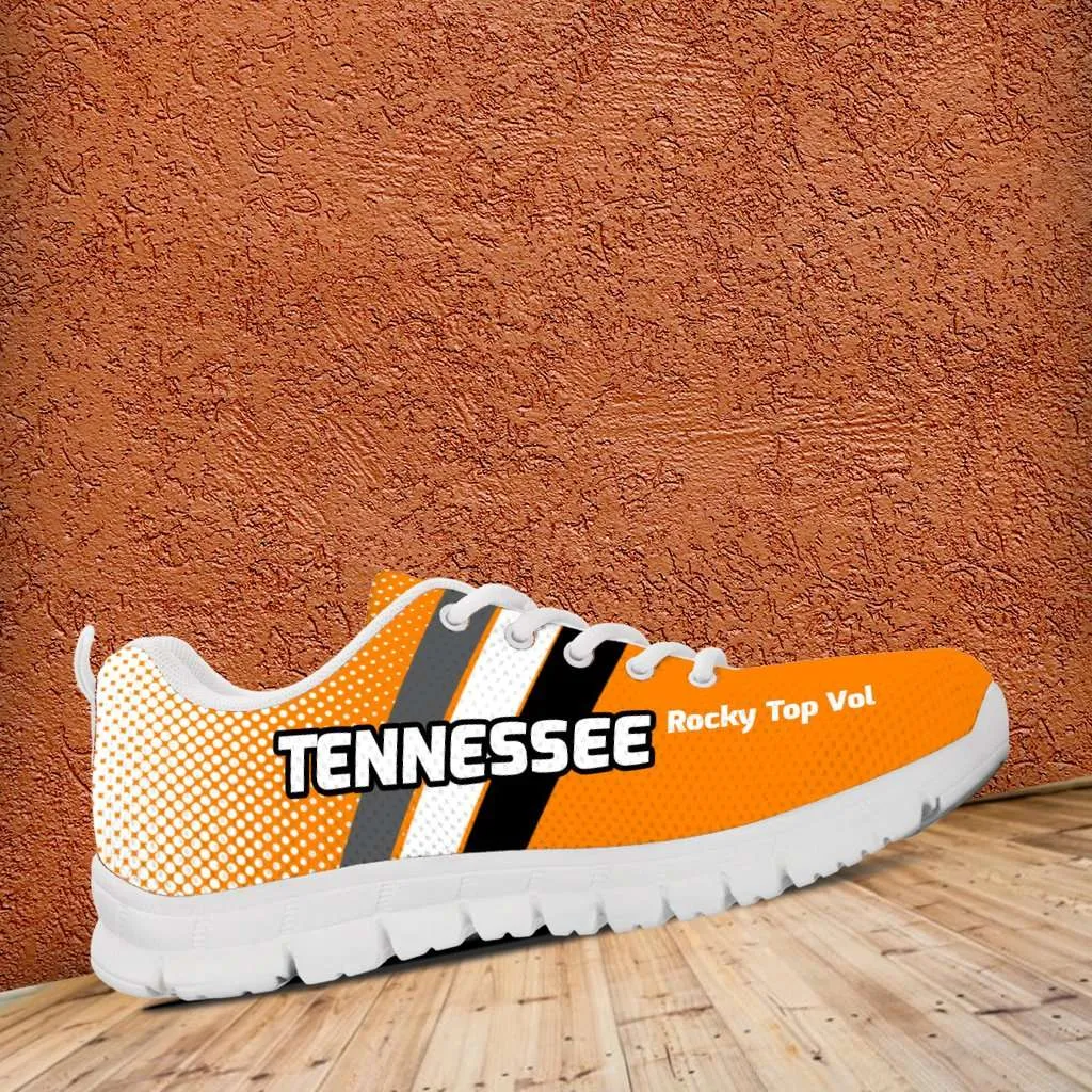 Rocky Top Vol Tennessee Volunteers Fans Mesh Fabric Running Shoes