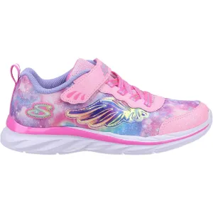 Skechers Girls Quick Kicks Flying Beauty Trainers - Pink