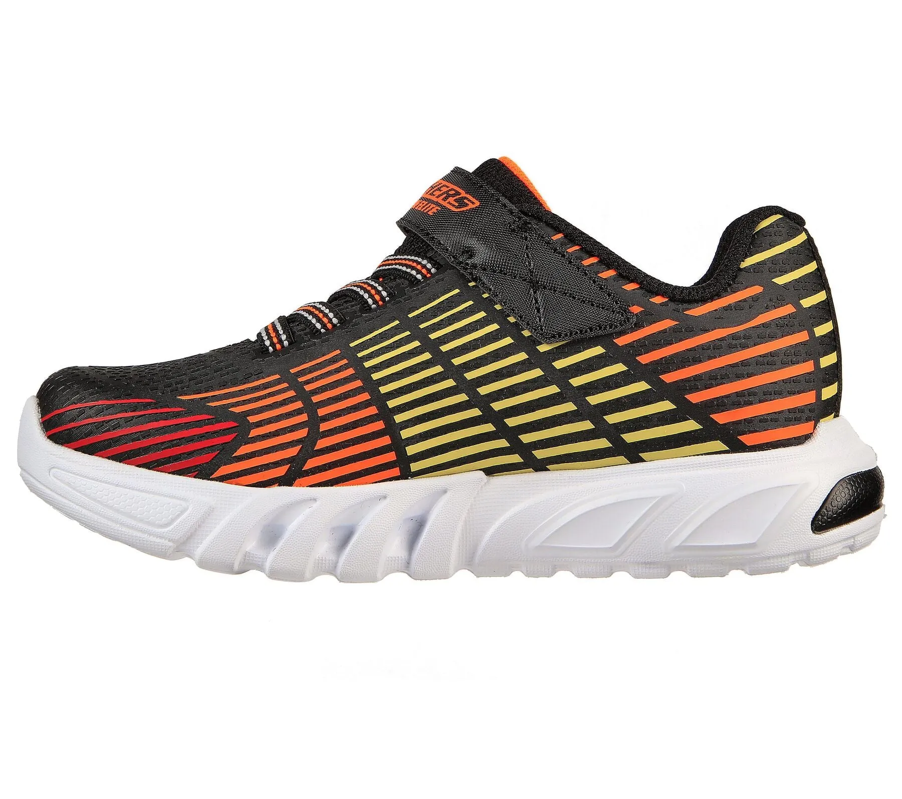 Skechers Kids S Lights Flex Glow Elite Trainers - Navy / Orange