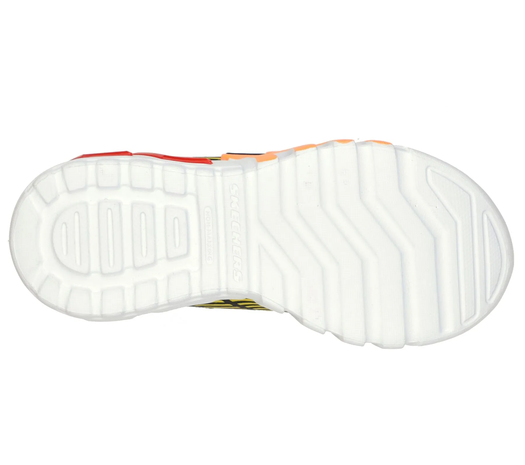 Skechers Kids S Lights Flex Glow Elite Trainers - Navy / Orange