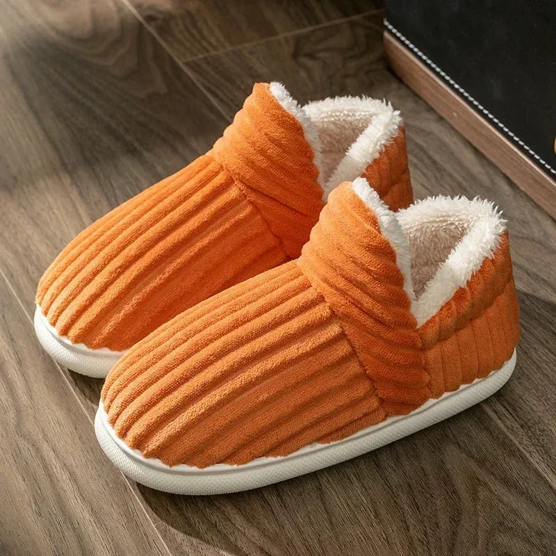 Solid Colored Quilted Pattern Slippers