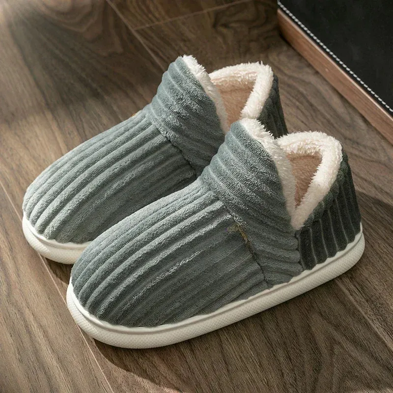 Solid Colored Quilted Pattern Slippers